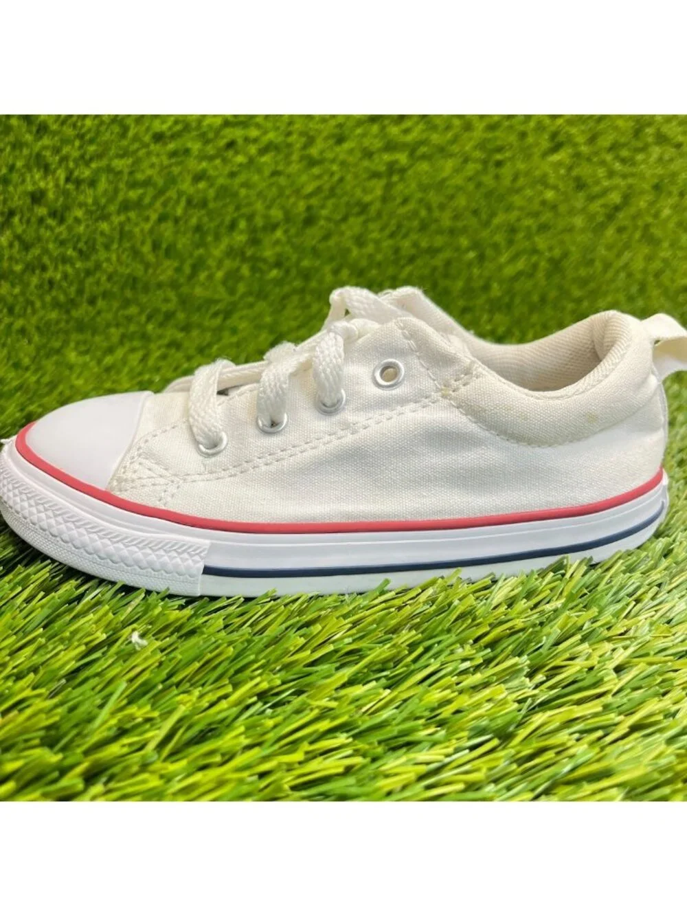 Converse Chuck Taylor All Star Street Boys Size 10C White Athletic Shoes Sneaker